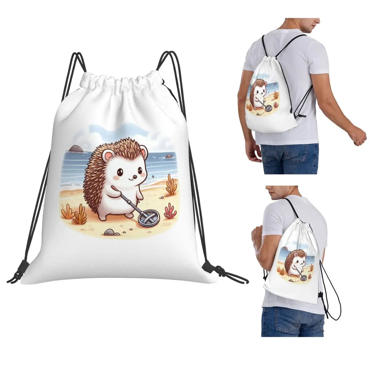 Treasure Hunter Hedgehog Backpacks Casual Drawstring Bundle Pocket Sports Bag Book Bags for Man Woman School
Treasure Hunter Hedgehog Backpacks Casual Drawstring Bundle Pocket Sports Bag Book Bags for Man Woman School