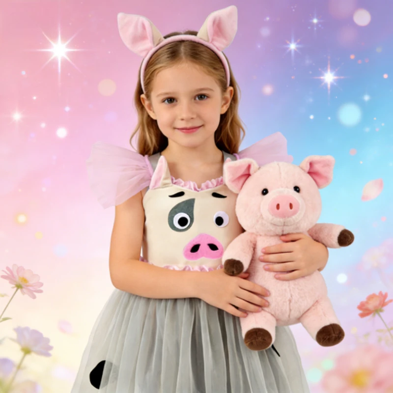 Kids' Pig Costume Dress & Fluffy Tulle Skirt Set, Perfect for School Stage Performances and Role Play, Halloween Formal Dresses
Kids' Pig Costume Dress & Fluffy Tulle Skirt Set, Perfect for School Stage Performances and Role Play, Halloween Formal Dresses