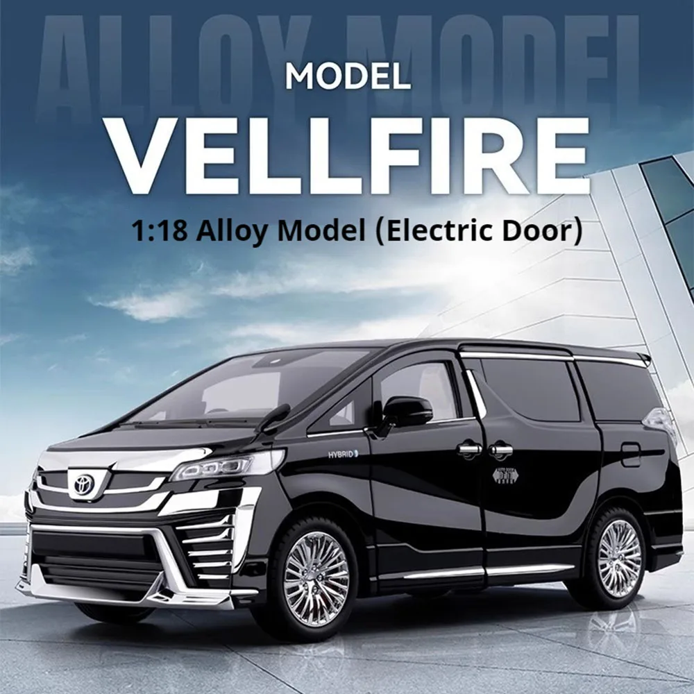 1:18 Vellfire LM300 Alloy MPV Model Diecast Car Toys Sound Light Pull Back Doors Opened Miniature Vehices Christmas Gift for Boy
1:18 Vellfire LM300 Alloy MPV Model Diecast Car Toys Sound Light Pull Back Doors Opened Miniature Vehices Christmas Gift for Boy