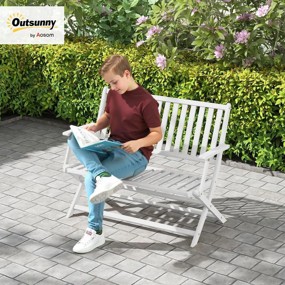 Wood Outdoor Bench, 2Person Foldable Patio Acacia Wood Garden Bench with Backrest and Armrests for Garden, Porch, Park, Balcony
Wood Outdoor Bench, 2Person Foldable Patio Acacia Wood Garden Bench with Backrest and Armrests for Garden, Porch, Park, Balcony