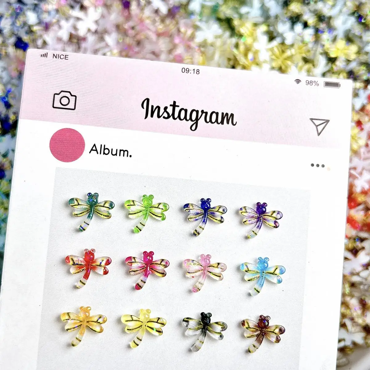 50PCS Multi-Color 3D Resin MIni Dragonfly Nail Art Decoration Cute Translucent Insect Nail Charms Supplies for Manicure DIY
50PCS Multi-Color 3D Resin MIni Dragonfly Nail Art Decoration Cute Translucent Insect Nail Charms Supplies for Manicure DIY