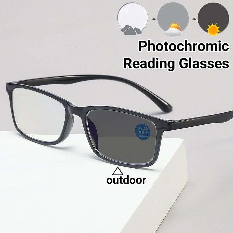 Photochromic Business Reading Glasses Full Frame Anti-blue Light Presbyopia Eyewear Outdoor High Definition Far Sight Glasses
Photochromic Business Reading Glasses Full Frame Anti-blue Light Presbyopia Eyewear Outdoor High Definition Far Sight Glasses