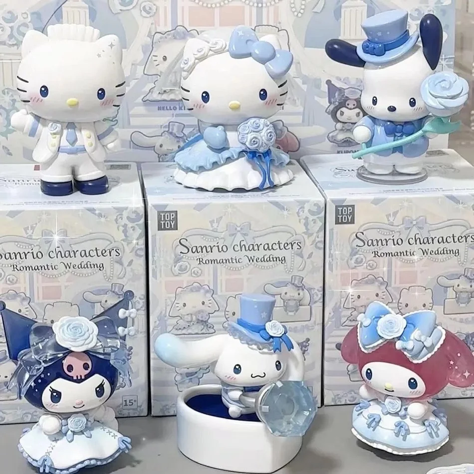 Новая романтическая свадебная серия Sanrio, слепая коробка Hello Kitty, милый прилив, игра на День святого Валентина, фестиваль Циси, игрушка для свадьбы, подарок, орнамент
Новая романтическая свадебная серия Sanrio, слепая коробка Hello Kitty, милый прилив, игра на День святого Валентина, фестиваль Циси, игрушка для свадьбы, подарок, орнамент