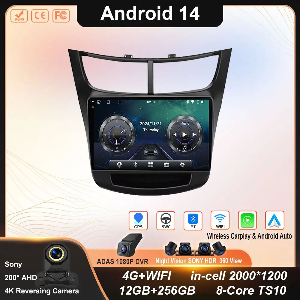 Car Radio Carplay For Chevrolet Sail Aveo 2015 - 2019 GPS Navigation Video Android Auto Stereo Multimedia Player 5G Wifi No 2din
Car Radio Carplay For Chevrolet Sail Aveo 2015 - 2019 GPS Navigation Video Android Auto Stereo Multimedia Player 5G Wifi No 2din