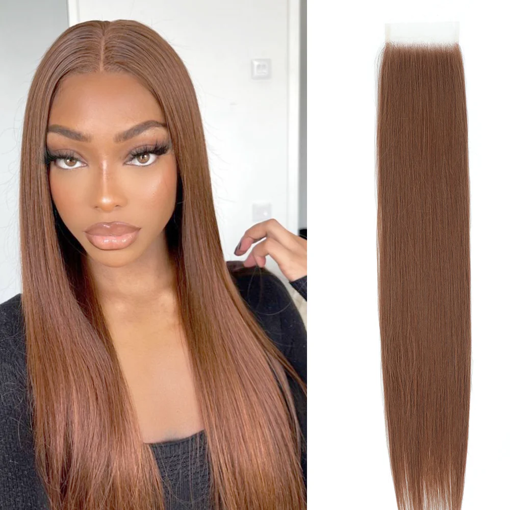 22'' Transparent Straight 4x4 Lace Closure 27-613 Highlight 50g Synthetic High Temperature Fiber Pre Plucked Swiss Lace Frontal
22'' Transparent Straight 4x4 Lace Closure 27-613 Highlight 50g Synthetic High Temperature Fiber Pre Plucked Swiss Lace Frontal