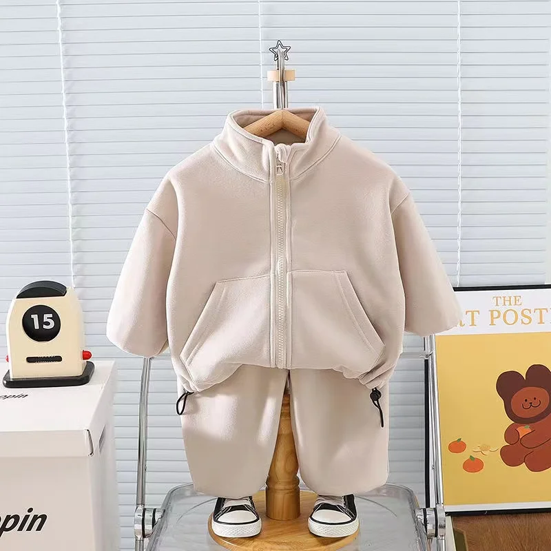 Autumn Kids Boys 2PCS Clothes Set Cotton Full Zipper Casual Coat Sports Loose Pants Suit Toddler Boys Outfits
Autumn Kids Boys 2PCS Clothes Set Cotton Full Zipper Casual Coat Sports Loose Pants Suit Toddler Boys Outfits