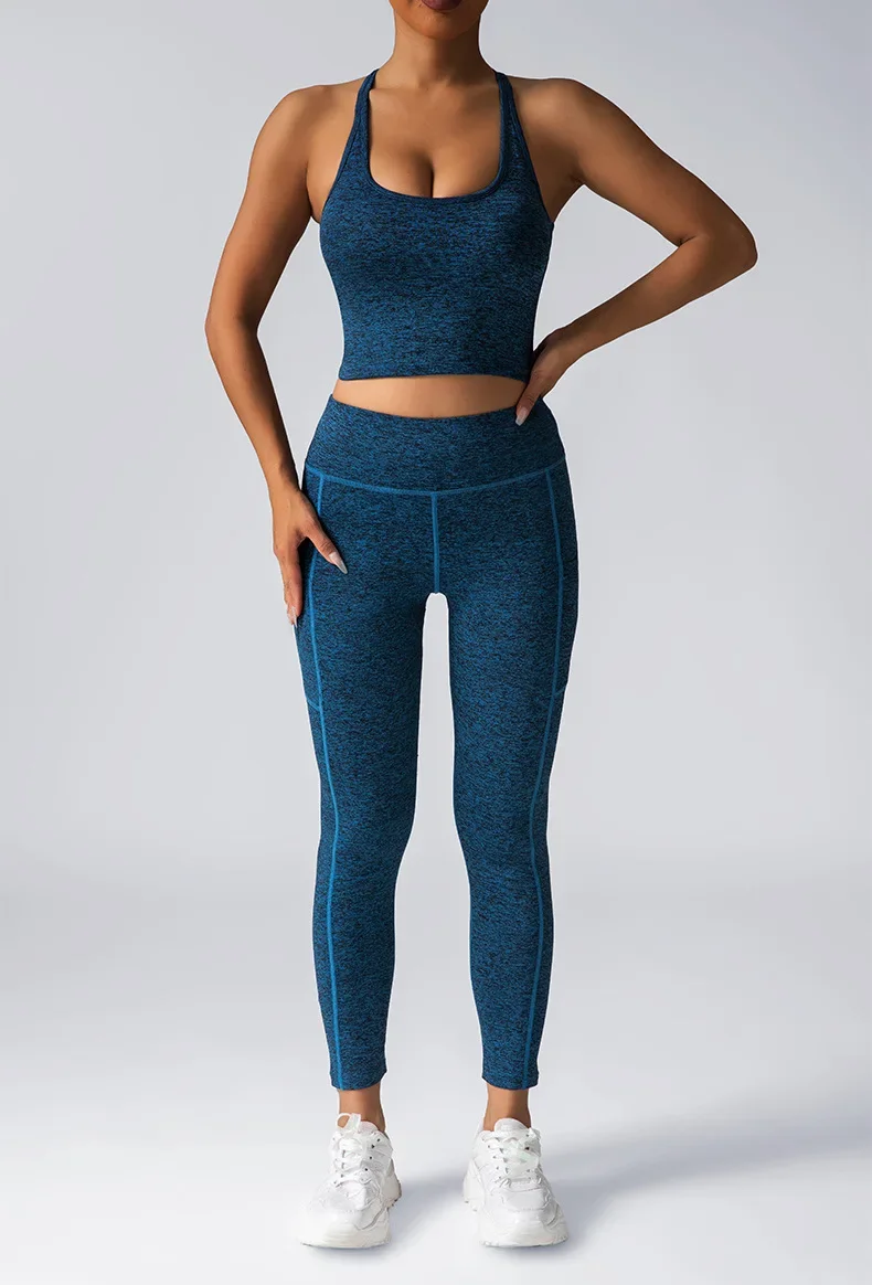 Quick Drying Yoga Set Women Sport Pad Bra Workout Top High Waist Peach Hip Running Fitness Pocket Leggings Workout Clothes
Quick Drying Yoga Set Women Sport Pad Bra Workout Top High Waist Peach Hip Running Fitness Pocket Leggings Workout Clothes