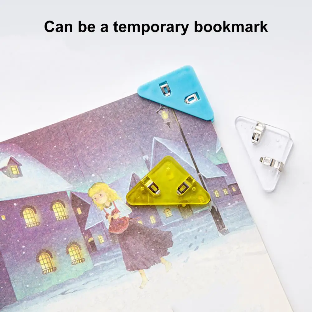 Book Corner Protectors Children Book Corner Clips Set of 5 Transparent Triangle Corner Clips for Preventing Book Curling
Book Corner Protectors Children Book Corner Clips Set of 5 Transparent Triangle Corner Clips for Preventing Book Curling