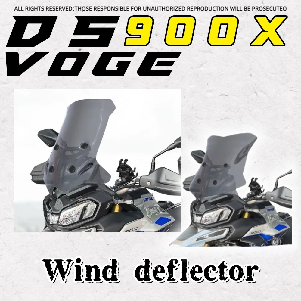 For VOGE DS900X front windshield special modification heightened transparent windshield chest protector rain shield accessories 
For VOGE DS900X front windshield special modification heightened transparent windshield chest protector rain shield accessories