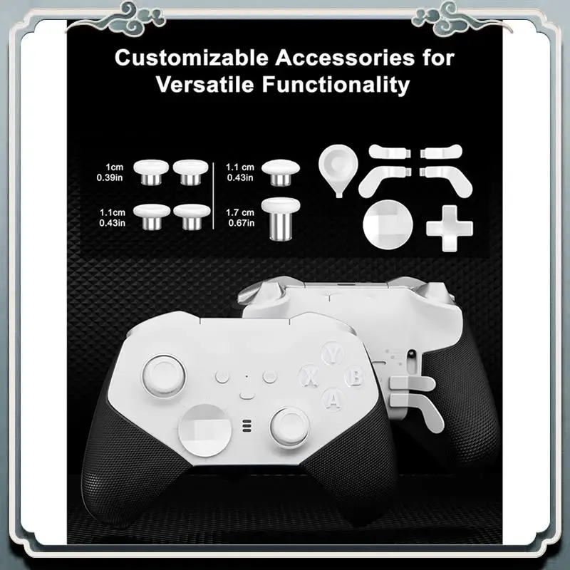 Premium Metal Thumbsticks Joystick Cap For One Elite Series 2 Controller 6 Swap Stick 4 Paddles And D-Pads Accessories
Premium Metal Thumbsticks Joystick Cap For One Elite Series 2 Controller 6 Swap Stick 4 Paddles And D-Pads Accessories