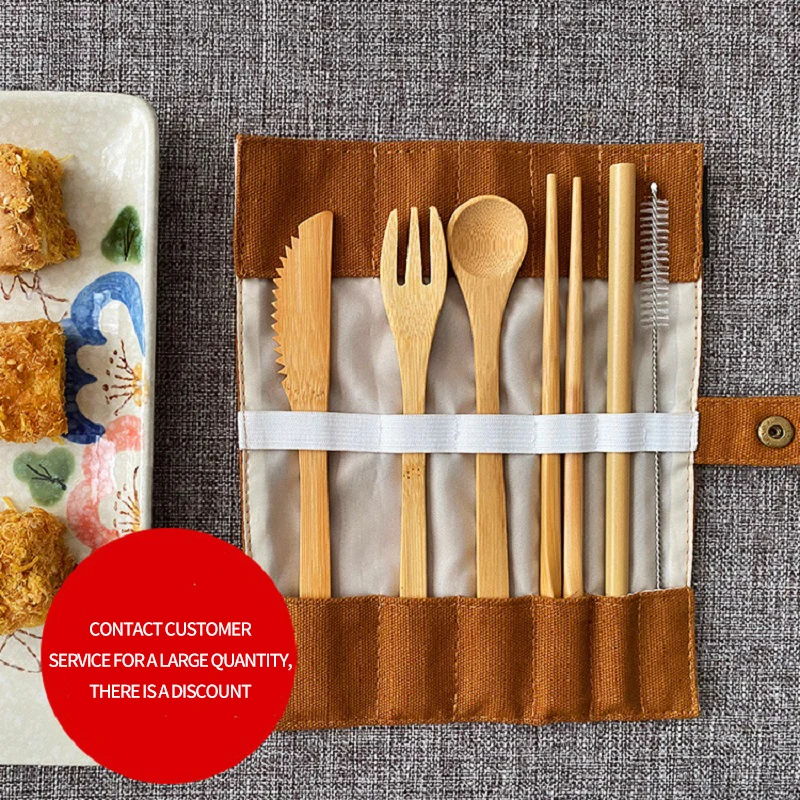 2023 Autumn New Bamboo Knife Fork Spoon Travel Set Portable Tableware Chopsticks Spoon Straw Drawstring Cloth Bag
2023 Autumn New Bamboo Knife Fork Spoon Travel Set Portable Tableware Chopsticks Spoon Straw Drawstring Cloth Bag