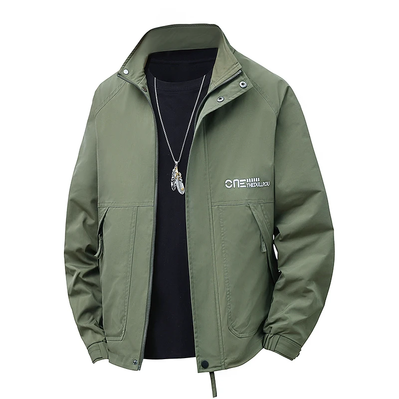 2025 spring new product stand-up collar embroidery coat men's trend slightly loose waterproof windproof jacket tooling coat
2025 spring new product stand-up collar embroidery coat men's trend slightly loose waterproof windproof jacket tooling coat