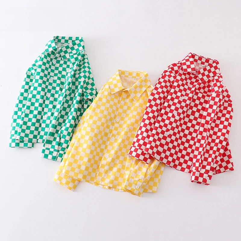 Spring Autumn Kids Plaid Shirt Long-Sleeve Lightweight Stylish Casual Blouse for Boys Versatile Outerwear Teens Child Clothes
Spring Autumn Kids Plaid Shirt Long-Sleeve Lightweight Stylish Casual Blouse for Boys Versatile Outerwear Teens Child Clothes