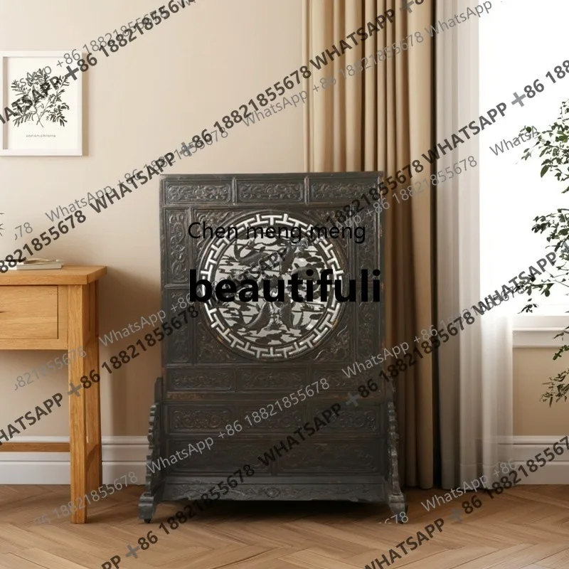 Classical wooden screen relief lattice decorative painting living room bedroom old partition
Classical wooden screen relief lattice decorative painting living room bedroom old partition