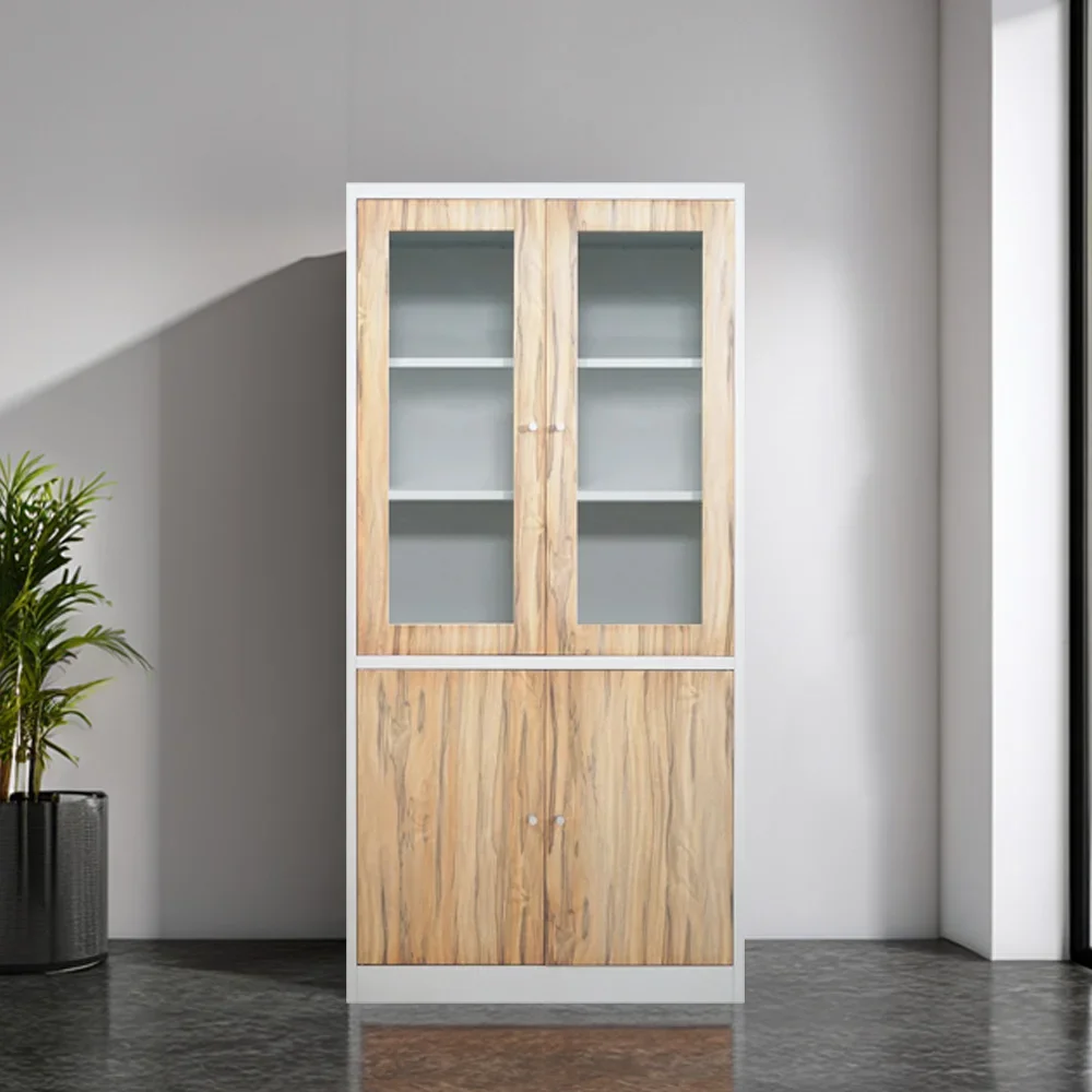 #For Steel Swing Door Filing Cabinet with Wood Grain Transfer Printing Glass Door Cupboards Lockers
#For Steel Swing Door Filing Cabinet with Wood Grain Transfer Printing Glass Door Cupboards Lockers