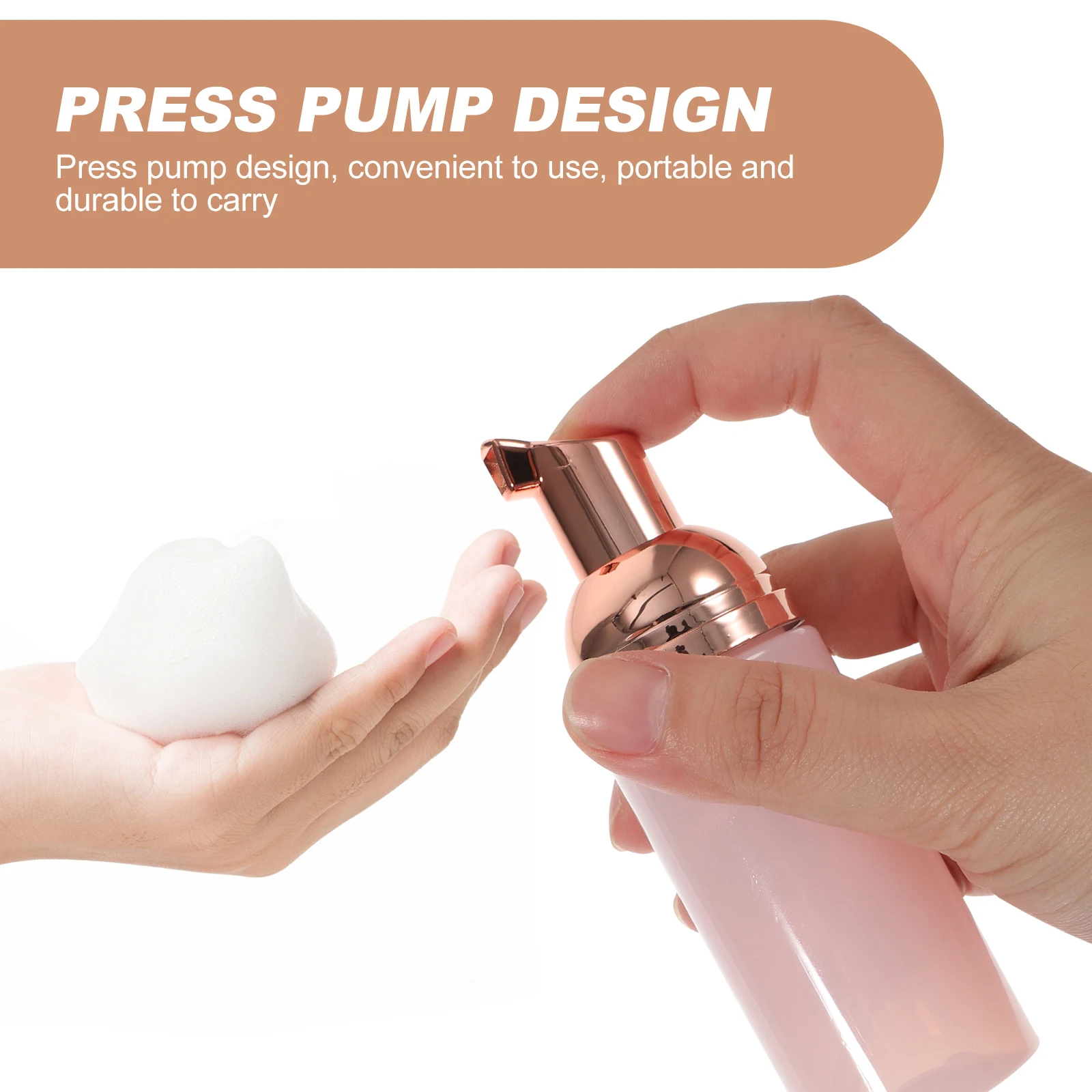 3pcs Foaming Pump Bottle 50ml Pink Rose Gold Cap Spill Proof Travel Size Soap Dispenser Refillable Skincare Tool
3pcs Foaming Pump Bottle 50ml Pink Rose Gold Cap Spill Proof Travel Size Soap Dispenser Refillable Skincare Tool
