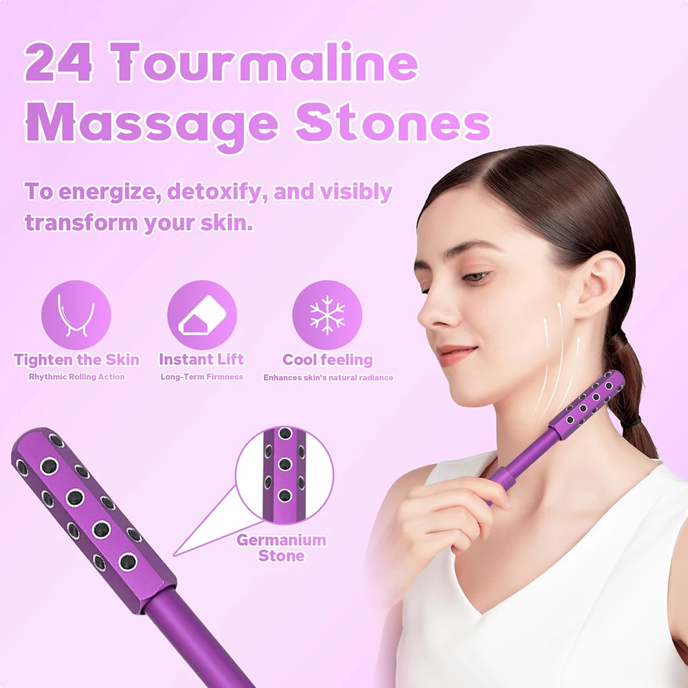 Germanium Stone Face Roller Beauty Sculptor Roller Facial Massage Tool for Up Lifting and Skin Care
Germanium Stone Face Roller Beauty Sculptor Roller Facial Massage Tool for Up Lifting and Skin Care