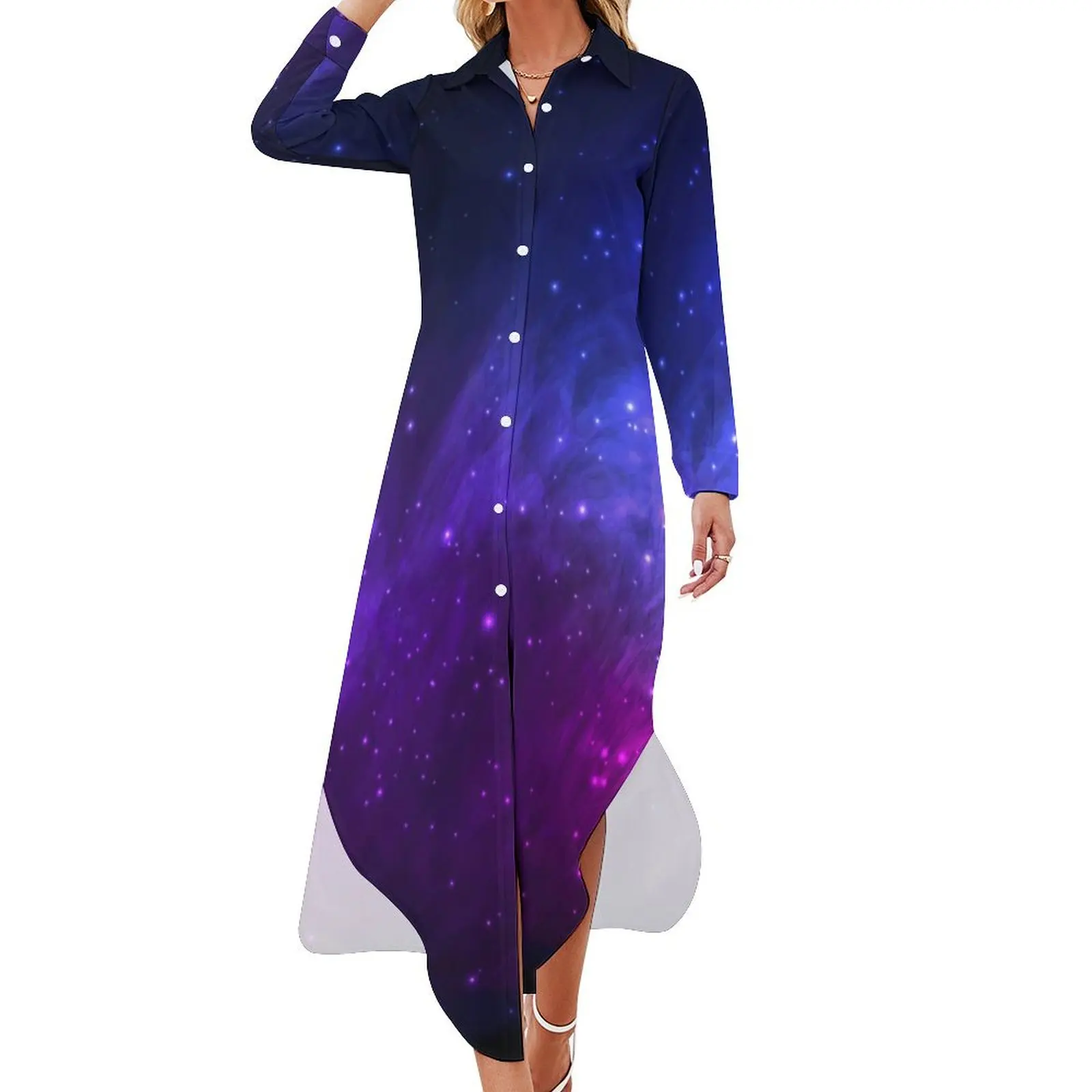 Purple And Blue Galaxy Chiffon Dress Outer Space Beach Dresses Aesthetic Casual Dress Women Sexy Custom Vestidos 3XL 4XL 5XL
Purple And Blue Galaxy Chiffon Dress Outer Space Beach Dresses Aesthetic Casual Dress Women Sexy Custom Vestidos 3XL 4XL 5XL
