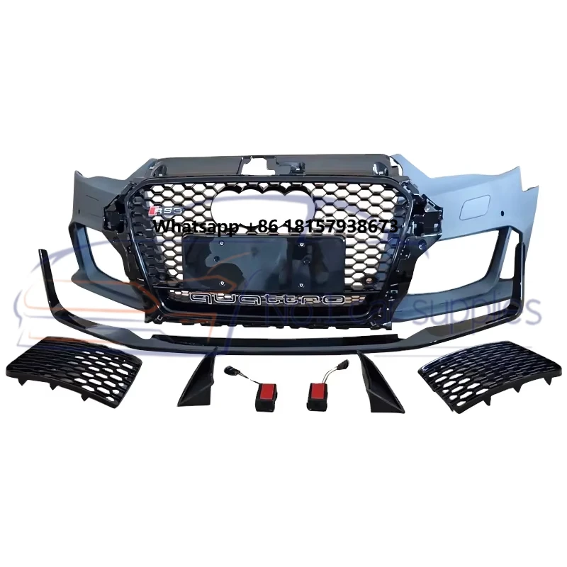 A3 or S3 8V Front Bumper for A3 S3 Car Body Kit Facelift RS3 Car Bodikits for A3 S3 Hatchback or Sedan 2014 2015 2016
A3 or S3 8V Front Bumper for A3 S3 Car Body Kit Facelift RS3 Car Bodikits for A3 S3 Hatchback or Sedan 2014 2015 2016
