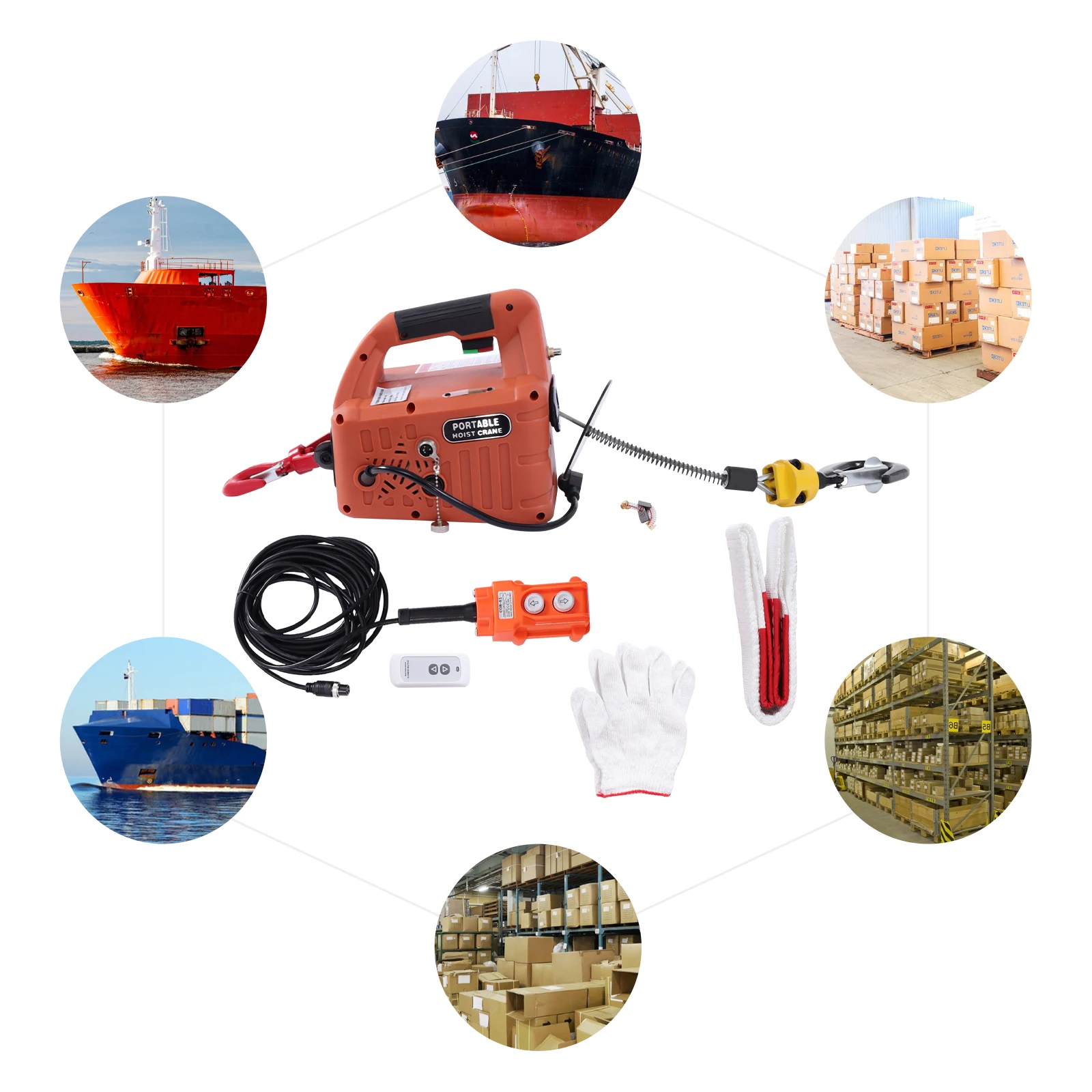 Электрическая лебедка 1500 Вт, оранжевая, с дистанционным управлением, для садов, лесов, заводов, складов
Электрическая лебедка 1500 Вт, оранжевая, с дистанционным управлением, для садов, лесов, заводов, складов