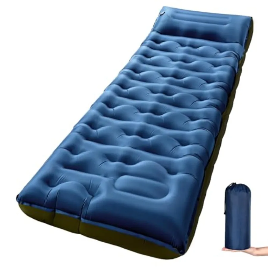 Camping Sleeping Pad, Extra Wide 6 inch Thick Inflatable Sleeping Pads with Built-in Feet Pump and Pillow, Ultralight Camping M
Camping Sleeping Pad, Extra Wide 6 inch Thick Inflatable Sleeping Pads with Built-in Feet Pump and Pillow, Ultralight Camping M