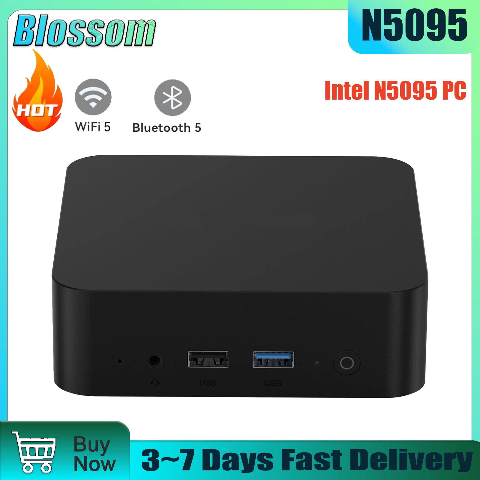 Blossom Mini PC Intel N5095 16G DDR4 500G SSD Windows11 Dual-Screen 4K HDMI WiFi5 BT5.0 Desktop Computer Windows11
Blossom Mini PC Intel N5095 16G DDR4 500G SSD Windows11 Dual-Screen 4K HDMI WiFi5 BT5.0 Desktop Computer Windows11