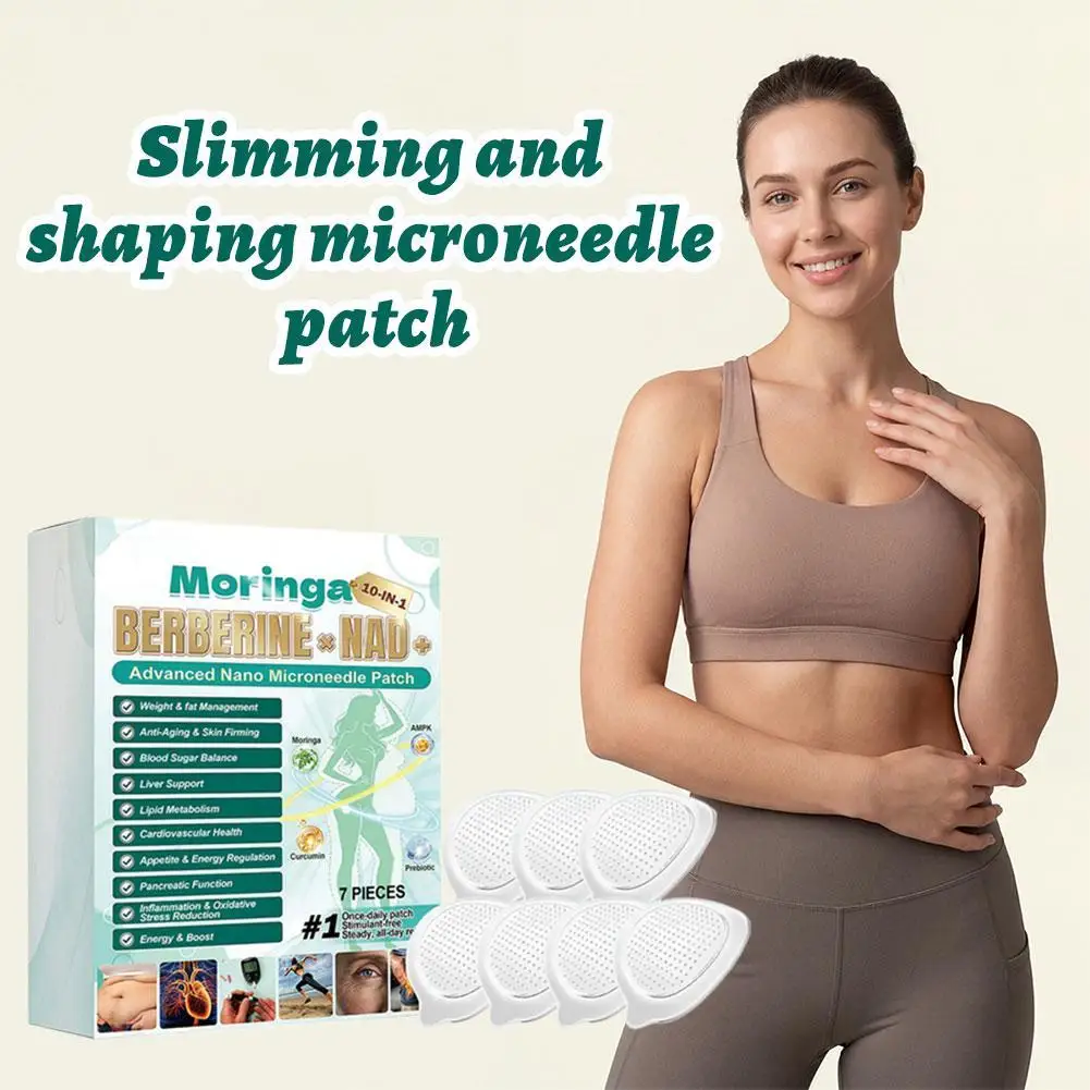 Nano Microneedle Body Patch with Berberine and NAD for Improving Skin Appearance Smooth Skin Care Sticker for Women Men 7Pcs
Nano Microneedle Body Patch with Berberine and NAD for Improving Skin Appearance Smooth Skin Care Sticker for Women Men 7Pcs