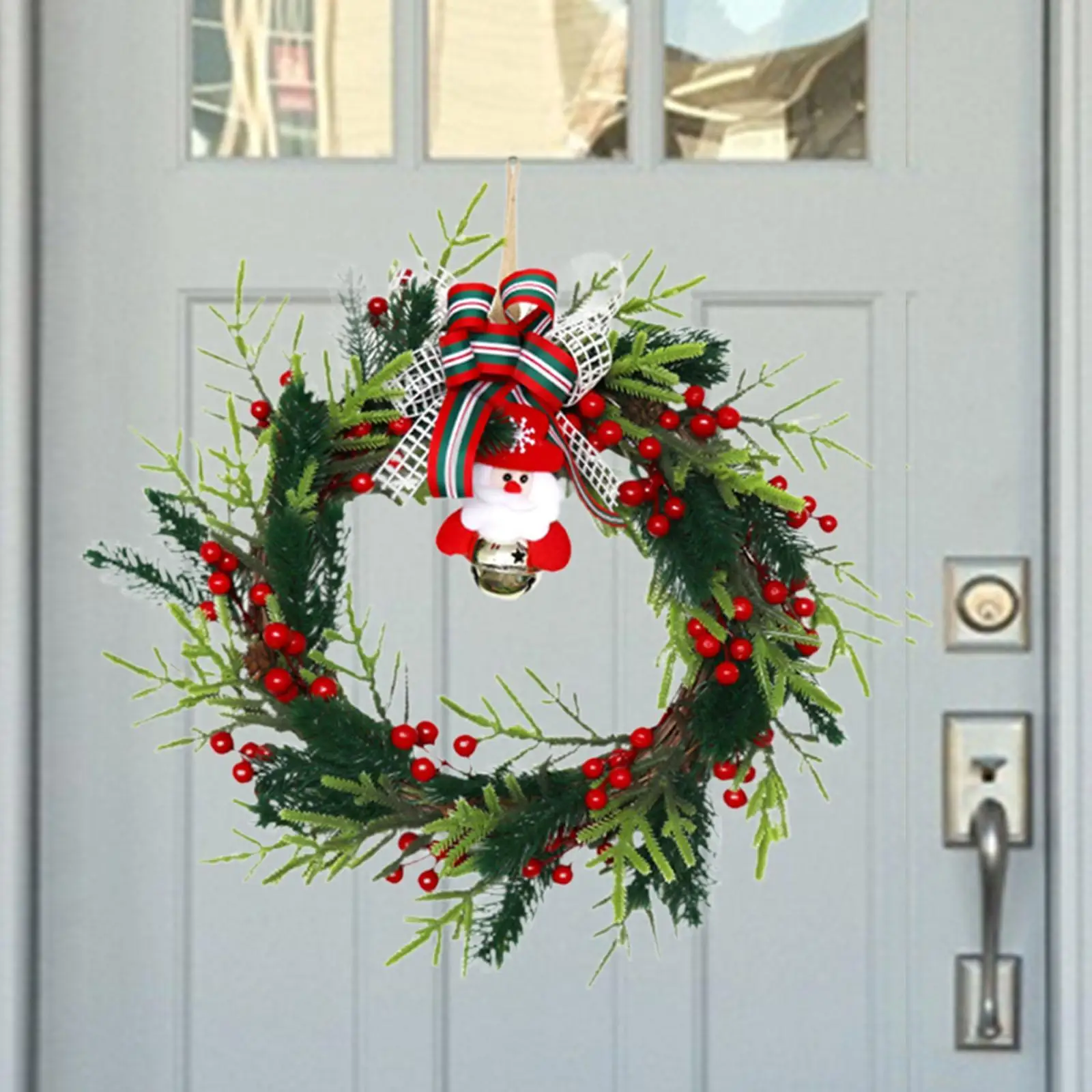 Christmas Wreath for Front Door Christmas Door Wreath Green with Bow Ribbon Decorative Hanging Decoration Christmas Decor
Christmas Wreath for Front Door Christmas Door Wreath Green with Bow Ribbon Decorative Hanging Decoration Christmas Decor
