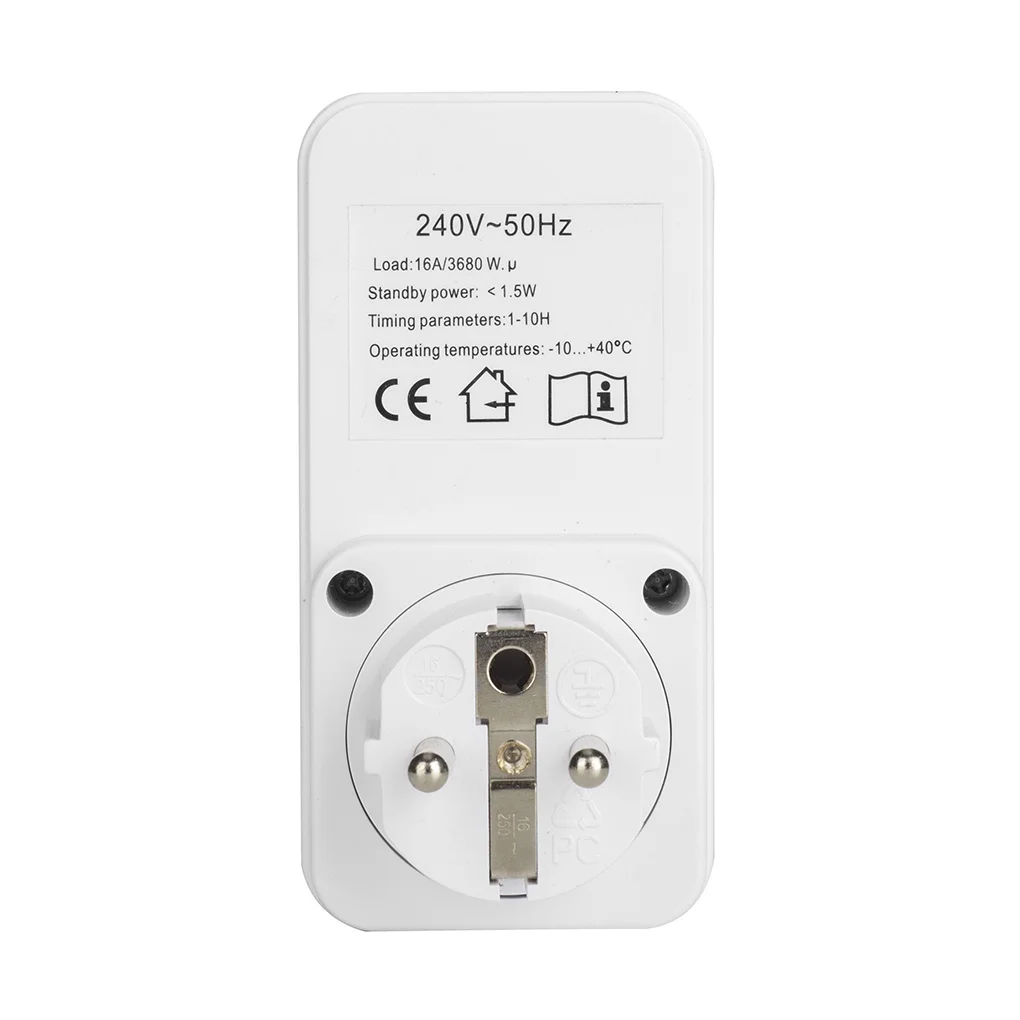 Timer Power Socket 1-10 Hours Countdown Switch Household Shut Off Timer Power Outlet, EU Plug
Timer Power Socket 1-10 Hours Countdown Switch Household Shut Off Timer Power Outlet, EU Plug