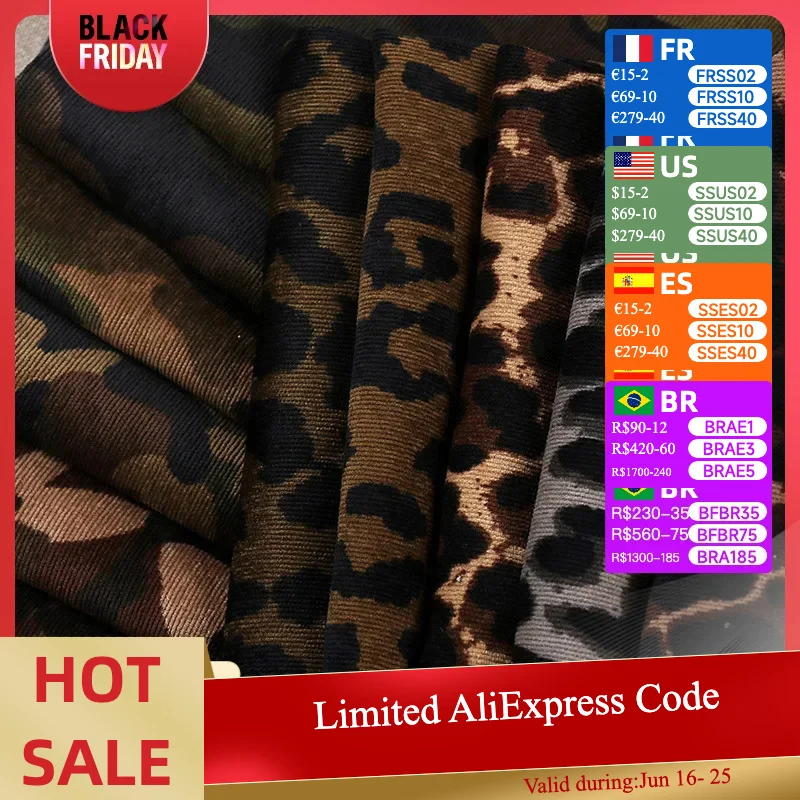 Leopard print Corduroy fabric Camouflage corduroy print cloth Polyester clothing DIY dress handmade Sewing quilting Leopardprint
Leopard print Corduroy fabric Camouflage corduroy print cloth Polyester clothing DIY dress handmade Sewing quilting Leopardprint