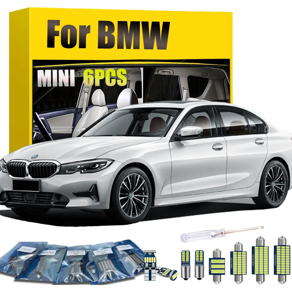 6Pcs Super Bright Car Interior Light for BMW MINI Dome Bulb Lighting Modification LED Reading Light Kit Replacement Accessories
6Pcs Super Bright Car Interior Light for BMW MINI Dome Bulb Lighting Modification LED Reading Light Kit Replacement Accessories