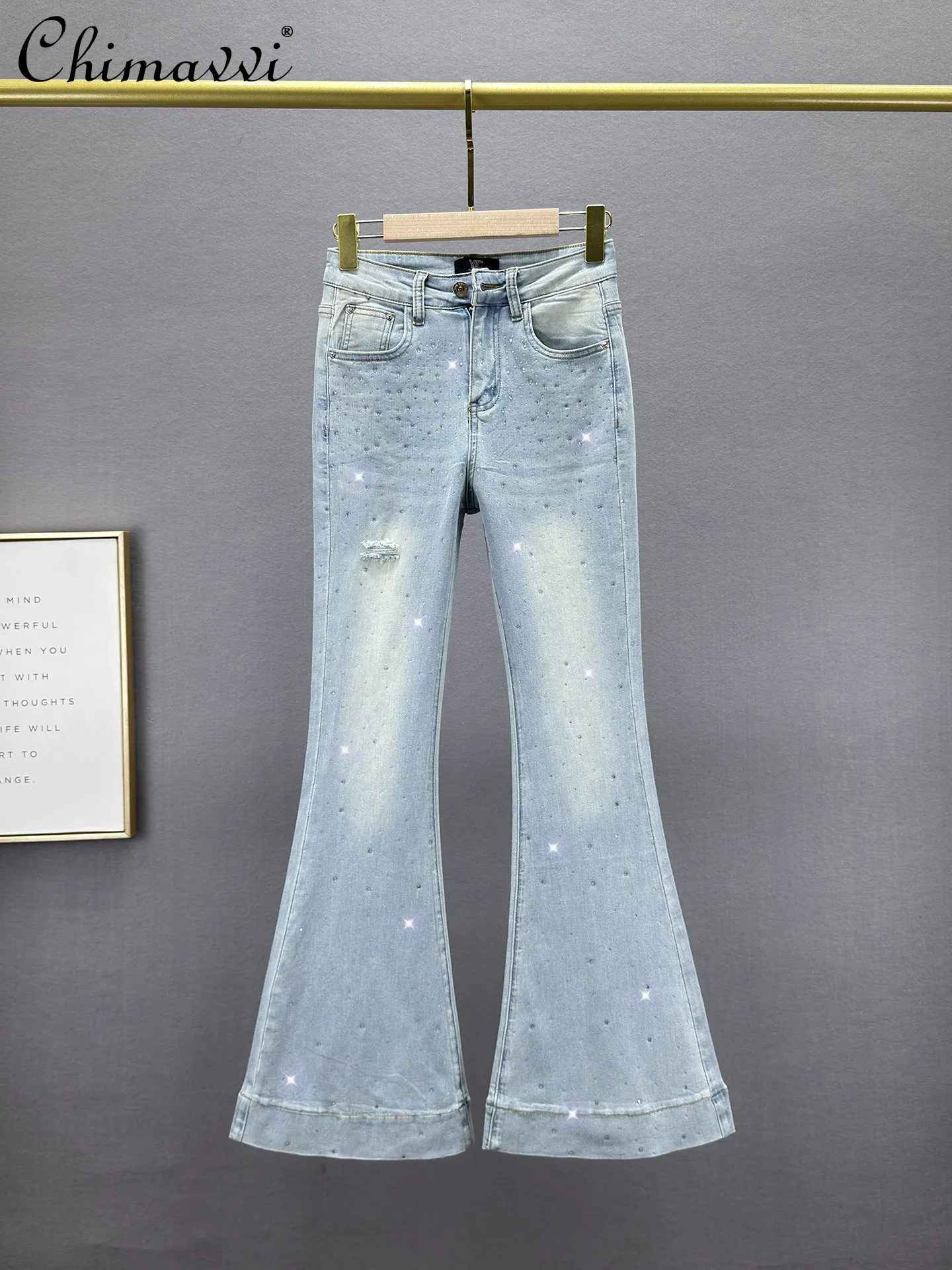 Fashion Tight Denim Flared Pants for Women 2026 Summer Thin Stretch High Waist Slimming Ripped Hot Diamond Ladies Pants
Fashion Tight Denim Flared Pants for Women 2026 Summer Thin Stretch High Waist Slimming Ripped Hot Diamond Ladies Pants