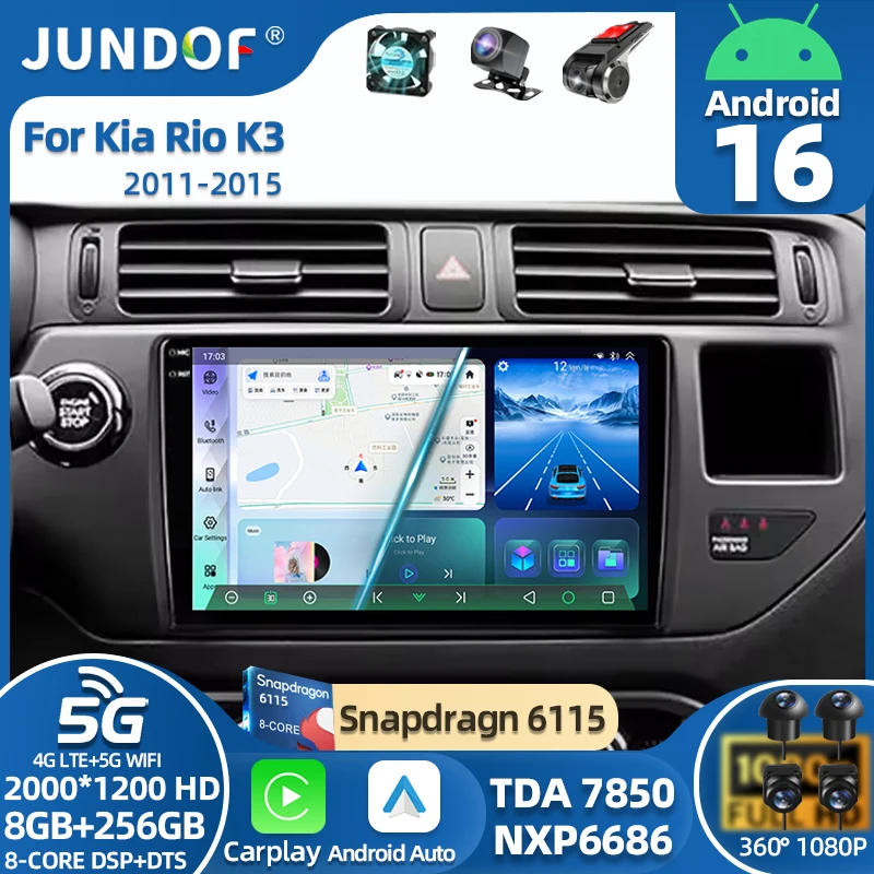 Android 16 9" For KIA RIO K3 PRIDE 2011 - 2015 2 Din Car Radio Multimedia Stereo GPS Navigation DVD Speakers Audio Carplay 4G
Android 16 9" For KIA RIO K3 PRIDE 2011 - 2015 2 Din Car Radio Multimedia Stereo GPS Navigation DVD Speakers Audio Carplay 4G