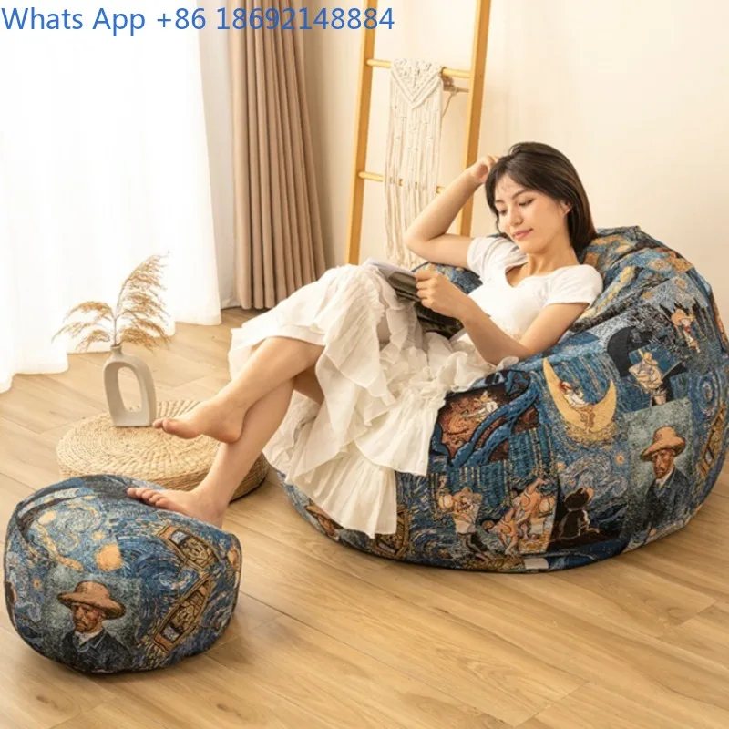 Lazy Bean Bag Sofa Reclining and Sleeping Single Sofa Bedroom Small Detachable Fabric Cover Sofa Bean Bag Lazy
Lazy Bean Bag Sofa Reclining and Sleeping Single Sofa Bedroom Small Detachable Fabric Cover Sofa Bean Bag Lazy