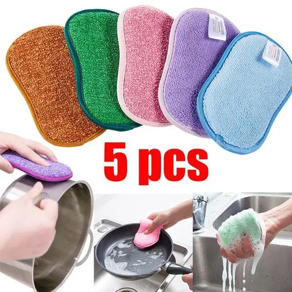 Multi-Function Cleaning Brush Set, 5PCS, Made of Microfiber Sponge, Suitable for Cleaning Dishes
Multi-Function Cleaning Brush Set, 5PCS, Made of Microfiber Sponge, Suitable for Cleaning Dishes