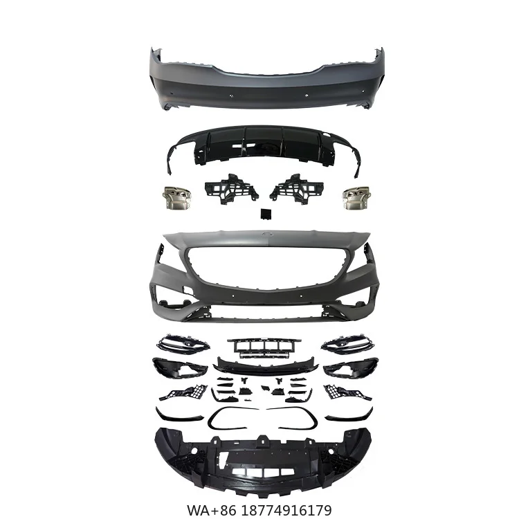 Для класса W117 Обновление CLA45 Передний бампер Задний бампер Диффузор Решетки Выхлопной наконечник Горячие продажи Автомобильные бамперы для комплекта кузова W177
Для класса W117 Обновление CLA45 Передний бампер Задний бампер Диффузор Решетки Выхлопной наконечник Горячие продажи Автомобильные бамперы для комплекта кузова W177