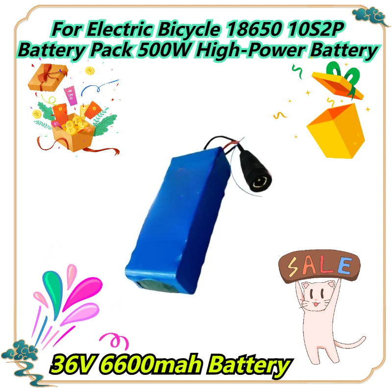 36V 6600mah Battery For Electric Bicycle 18650 10S2P Battery Pack 500W High-Power Battery
36V 6600mah Battery For Electric Bicycle 18650 10S2P Battery Pack 500W High-Power Battery