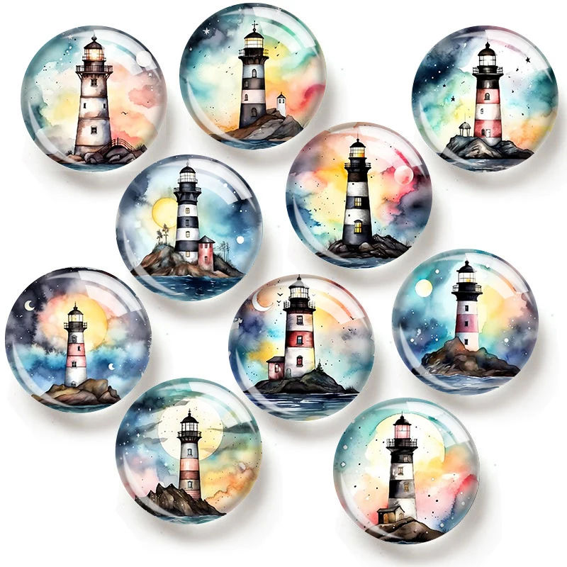 Watercolor Lighthouse 12/18/20/25mm glass cabochon bracelet pendant rings for jewelry demo earrings back Making findings
Watercolor Lighthouse 12/18/20/25mm glass cabochon bracelet pendant rings for jewelry demo earrings back Making findings
