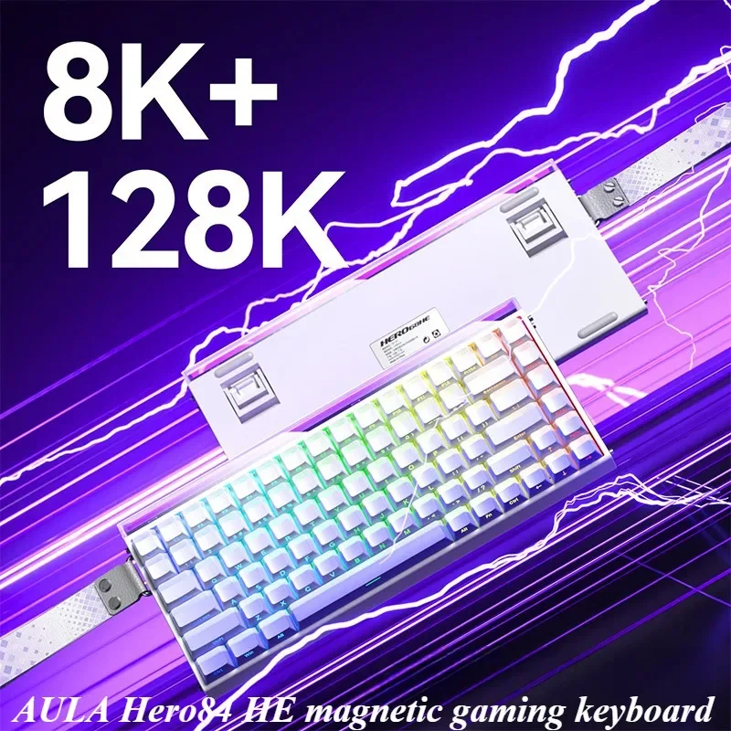 Aula Hero84 HE Magnetic Switch Keyboard Rapid Trigger Wired 8K Polling Rate RT0.01 for Esports Gaming Keyboard
Aula Hero84 HE Magnetic Switch Keyboard Rapid Trigger Wired 8K Polling Rate RT0.01 for Esports Gaming Keyboard