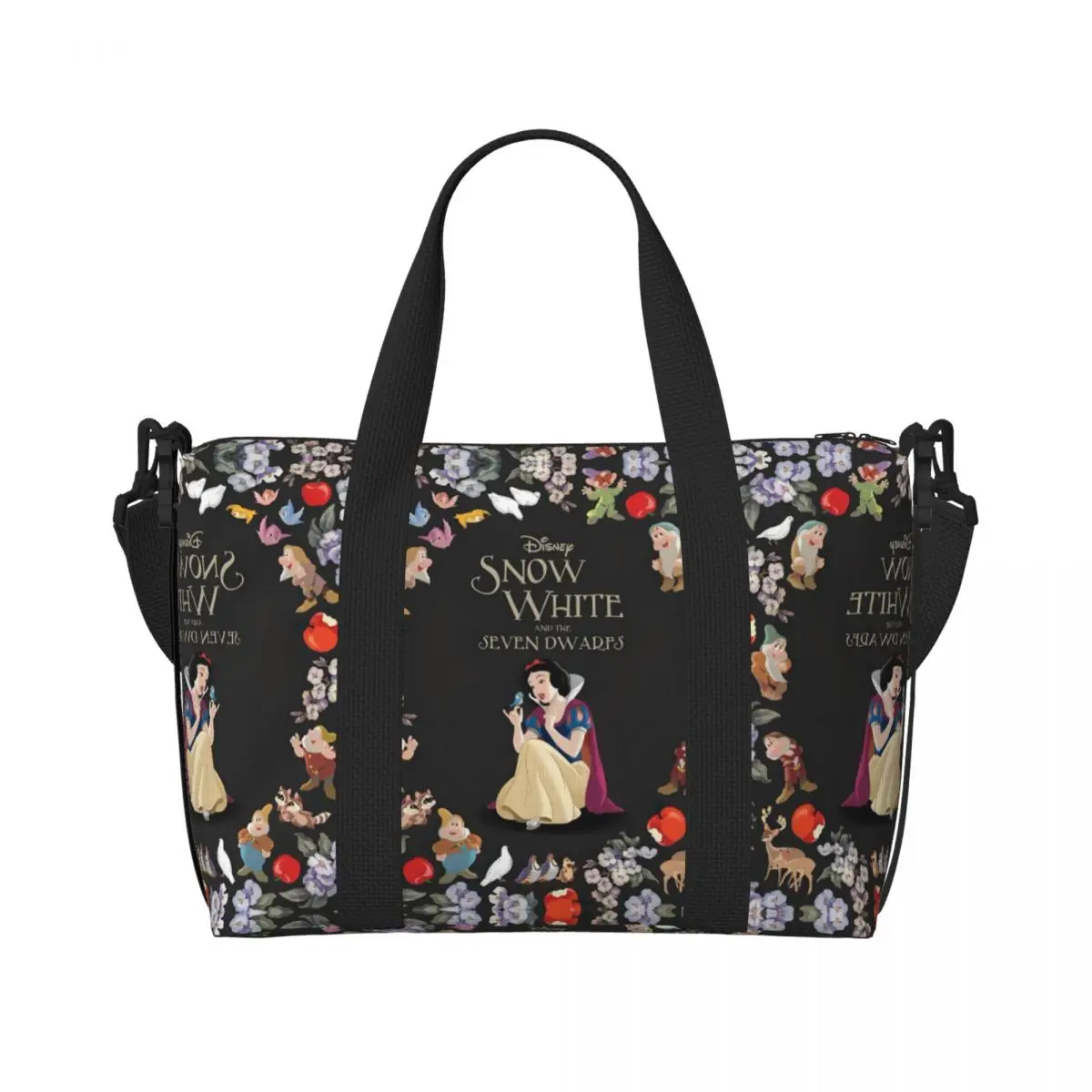 Custom Snow White And The Seven Dwarfs Beach Tote Bag for Women Kawaii Princess Cartoon Big Compartment Gym Beach Travel Bags
Custom Snow White And The Seven Dwarfs Beach Tote Bag for Women Kawaii Princess Cartoon Big Compartment Gym Beach Travel Bags