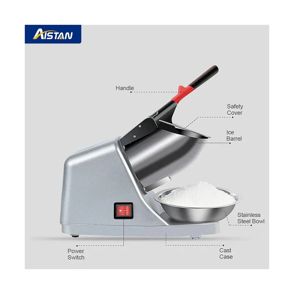 HD108 Electric Ice Crusher with Blades Ice Crusher Shaver Stainless Steel Shaved Ice Machine
HD108 Electric Ice Crusher with Blades Ice Crusher Shaver Stainless Steel Shaved Ice Machine
