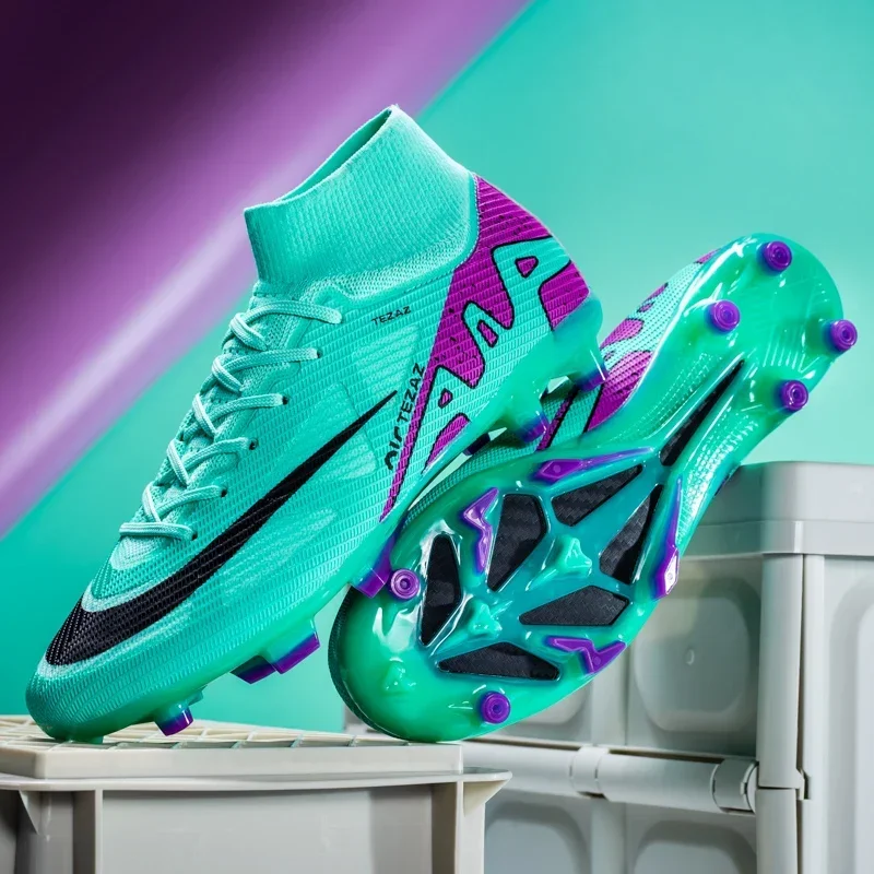 Men's Quality Football Boots Assassin Chuteira Campo TF/AG Football Shoes Futsal Training High Cut Soccer Shoes Outdoor Sneaker
Men's Quality Football Boots Assassin Chuteira Campo TF/AG Football Shoes Futsal Training High Cut Soccer Shoes Outdoor Sneaker