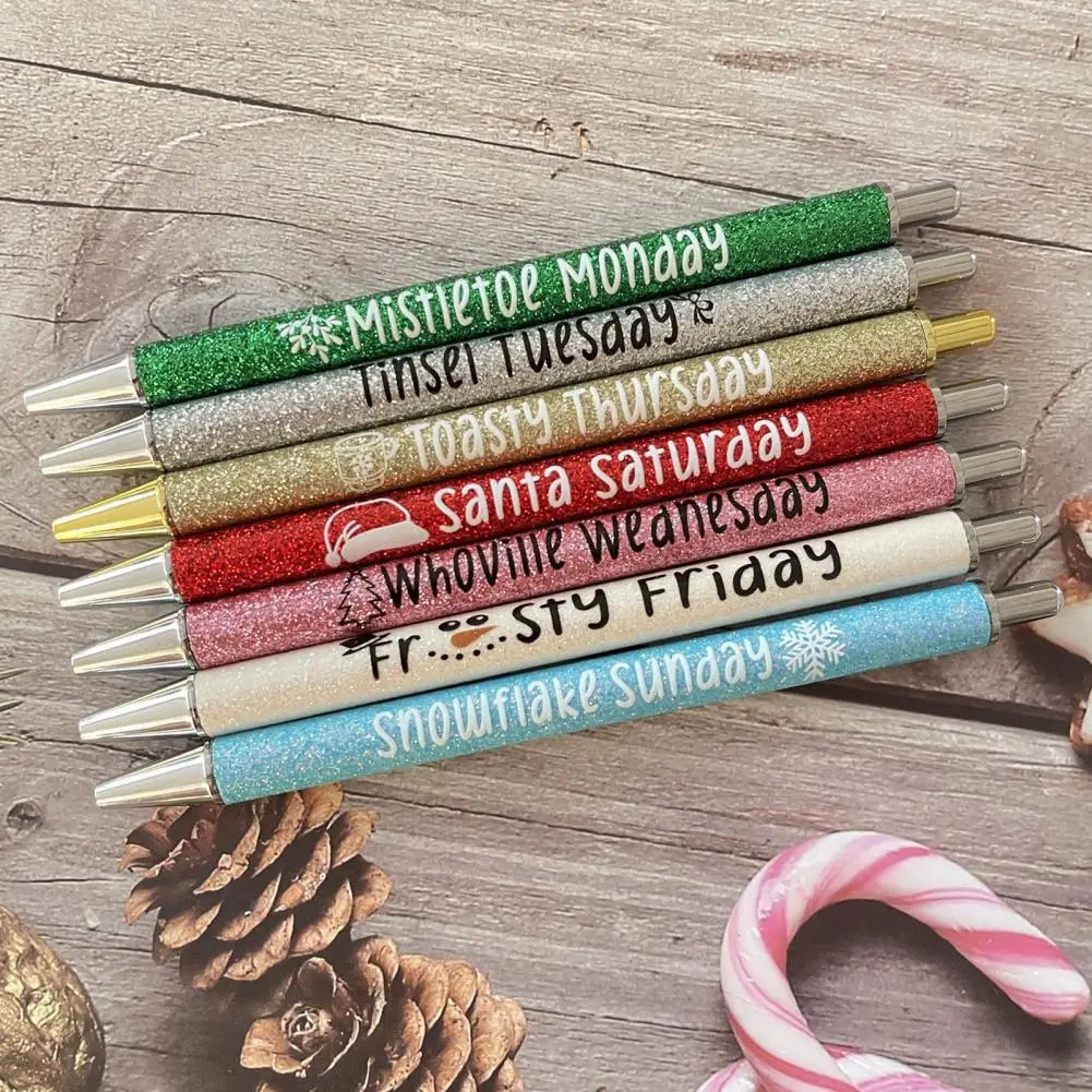 7pcs Christmas Themed Gel Pens Lovely Signature Pens Glitter Stationeries Gel Pens Office Signature Pens ( 0.7MM)
7pcs Christmas Themed Gel Pens Lovely Signature Pens Glitter Stationeries Gel Pens Office Signature Pens ( 0.7MM)