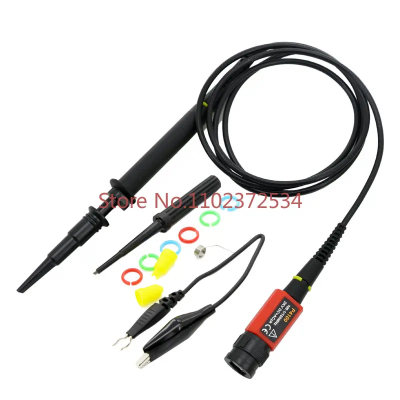 P4100 oscilloscope high voltage probe 100:1 withstand voltage 2KV probe rod bandwidth 100MHz
P4100 oscilloscope high voltage probe 100:1 withstand voltage 2KV probe rod bandwidth 100MHz