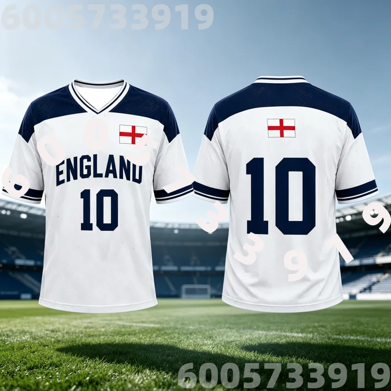 2026 Retro England #10 Soccer Jersey Short Sleeve Print T-shirt Breathable Football Fan Casual Sports Top for Adults Family Kids
2026 Retro England #10 Soccer Jersey Short Sleeve Print T-shirt Breathable Football Fan Casual Sports Top for Adults Family Kids