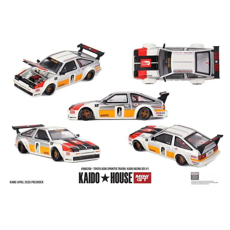 KAIDO & MINIGT 1:64 Toyota AE86 V1 House, Cast Alloy Car Model, Adult Collection Decoration Item, Festival Gift.
KAIDO & MINIGT 1:64 Toyota AE86 V1 House, Cast Alloy Car Model, Adult Collection Decoration Item, Festival Gift.