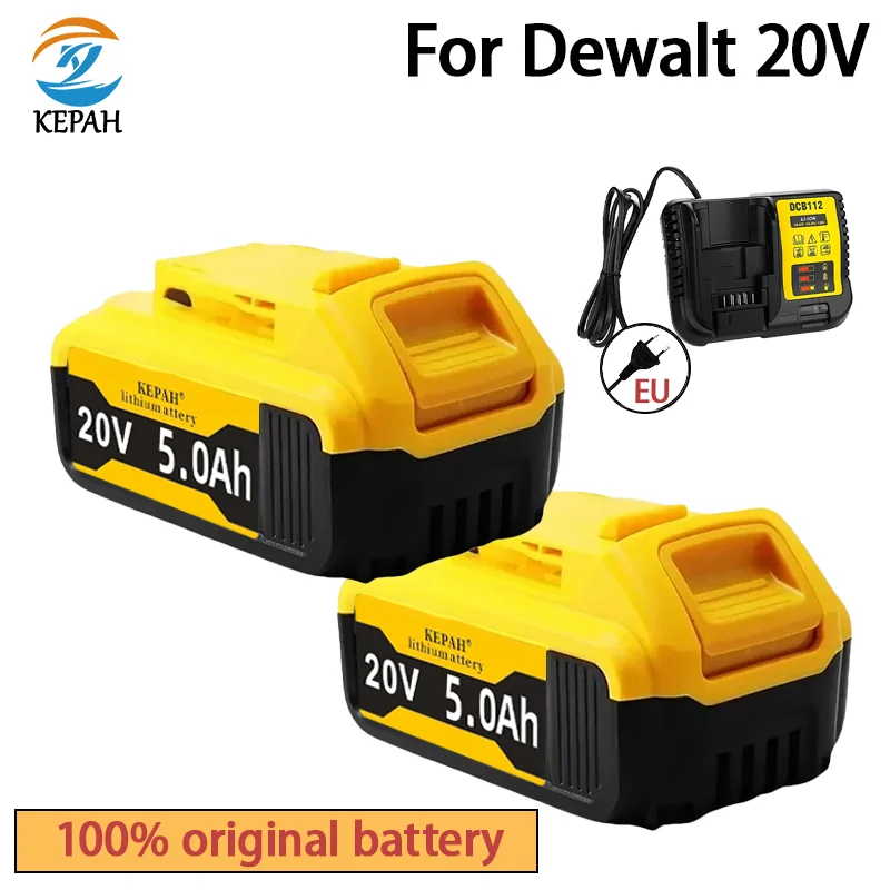 20V 5Ah 18650 Lithium Battery for DeWalt power Tools DCB184 DCB200 rechargeable electric tool set 20v 5000mah Battery
20V 5Ah 18650 Lithium Battery for DeWalt power Tools DCB184 DCB200 rechargeable electric tool set 20v 5000mah Battery