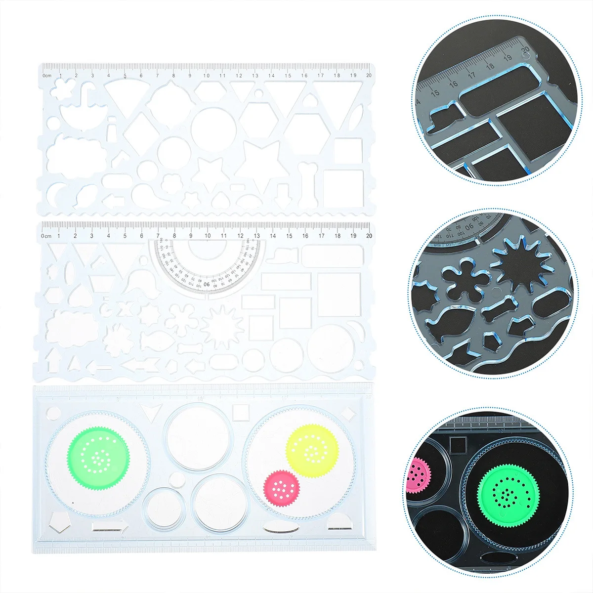 3Pcs Drawing Template Ruler Creative Geometric Tool Student Educational Spiral Design Set Brain Development Interactive
3Pcs Drawing Template Ruler Creative Geometric Tool Student Educational Spiral Design Set Brain Development Interactive