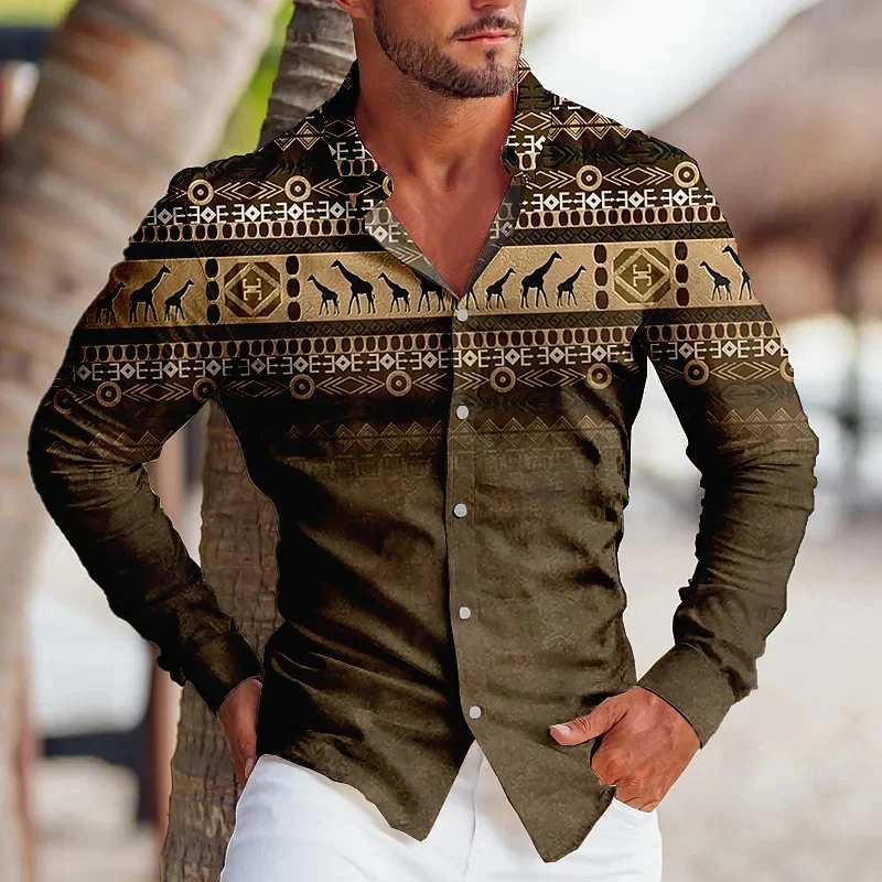 Ethnic Style 3D Printed Shirts Men Women Casual Fashion Vintage Streetwear Lapel Long Sleeve Shirt Male Tops Blouse Man Clothing
Ethnic Style 3D Printed Shirts Men Women Casual Fashion Vintage Streetwear Lapel Long Sleeve Shirt Male Tops Blouse Man Clothing