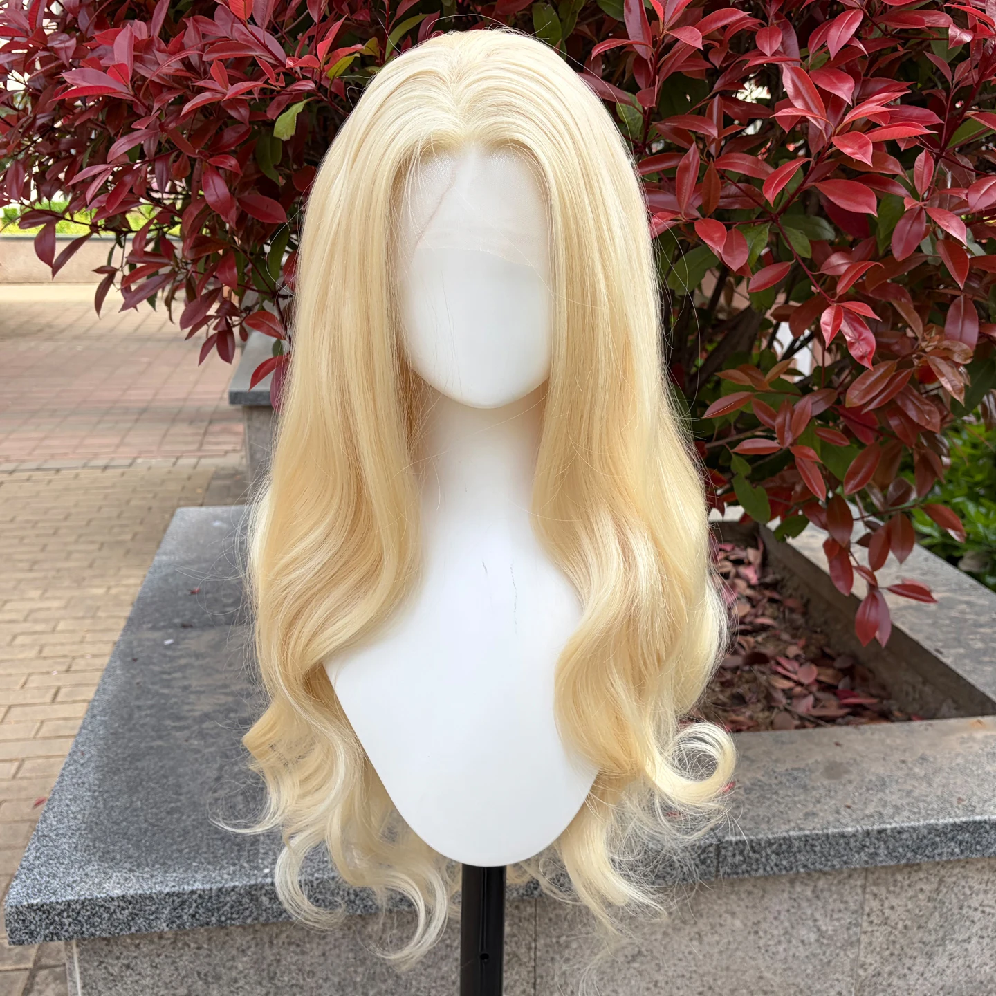 613 Blonde Lace Front Wigs for Women Body Wave 13×4 Synthetic Hair Wig with Natural Hairline Heat Resistant Wig for Cosplay
613 Blonde Lace Front Wigs for Women Body Wave 13×4 Synthetic Hair Wig with Natural Hairline Heat Resistant Wig for Cosplay